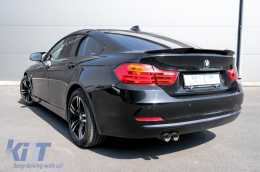 Спойлер за багажник с Калъфи за огледала подходящ за BMW 4 Series Grand Купе F36 (2014-03.2019) M4 CSL Дизайн Черен-image-6072896