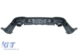 Задна дифузьор с Накрайници за ауспух, подходящ за Mercedes GLC X253 SUV (2015-07.2019) Нощен пакет Дизайн на пакета-image-6073333