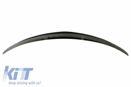 Дефузьор за задна броня с Накрайници за ауспух, подходящ за Mercedes C-Class W205 (2014-2020) и Спойлер за багажник Piano Black-image-6073660