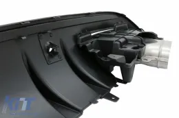 Дефузьор за задна броня с Накрайници за ауспух, подходящ за Mercedes C-Class W205 (2014-2020) и Спойлер за багажник Piano Black-image-6073668