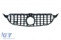 Предна Решетка , подходяща за Mercedes W205 Sedan S205 T-Modell A205 Cabriolet C205 Купе Facelift (03.2018-2020) с 360 Хром-image-6086618