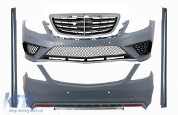 image-40-Боди комплект с Хром Предна Решетка , подходящ за Mercedes S-Class W222 (2013-06.2017) S63 Дизайн
