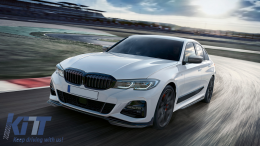 Пълен комплект разширения за каросерия, подходящи за BMW 3 Series G20 Sedan G21 Touring (2018-up) M Design Piano Black-image-6078284