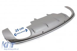 Дифузьор на спойлер на задната броня, двоен изход, подходящ за AUDI Q5 8R Facelift (2009-2016) S-Line Броня-image-6076129