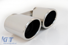 Накрайници за ауспух Накрайници, подходящи за Audi Q5 8R (11.2008-2016) SQ5 Дизайн Хром-image-6076764