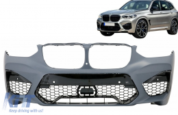 Предна Броня подходяща за BMW X3 G01 (2017-Up) X4 G02 (2018-Up) M Tech Дизайн-image-6075930