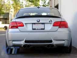 Задна Броня , подходяща за BMW 3 Series E92 E93 (2006-2010) с Накрайници за ауспух M3 Дизайн-image-6074726