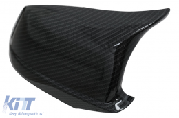 Калъфи за огледала подходящи за BMW 5 Series F10 F11 F18 Non LCI (07.2010-2013) Carbon Look M Design-image-6076743