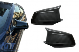 Калъфи за огледала подходящи за BMW 5 Series F10 F11 F18 Non LCI (07.2010-2013) Carbon Look M Design-image-6076760