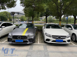 Предна Броня подходяща за Mercedes C-Class W205 S205 A205 C205 (2014-2020) TFSI R Дизайн-image-6079229