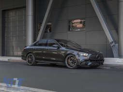 Централна решетка, подходяща за Mercedes E-Class Facelift W213 S213 C238 A238 Спортна линия (2020-Up) GT-R Panamericana Дизайн Хром-image-6079074