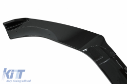 Въздушен дифузьор на Задна Броня с удължен Спойлер на Предна Броня, подходящ за VW Golf 7.5 (2017-2019) R Look Piano Black-image-6075783