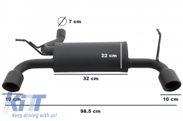 Метална Задна Броня с Пълна изпускателна система Axle Back, подходяща за Jeep Wrangler Rubicon JK (2007-2017) Двойна ауспухна евакуация-image-6075964