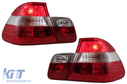 image-58-Задни светлини подходящи за BMW 3 Series E46 Седан (05.1998-08.2001) Червени и Бяло