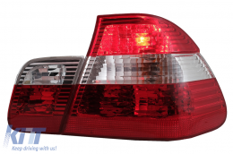 Задни светлини подходящи за BMW 3 Series E46 Седан (05.1998-08.2001) Червени и Бяло-image-6078562