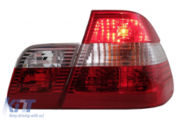 Задни светлини подходящи за BMW 3 Series E46 Седан (05.1998-08.2001) Червени и Бяло-image-6078563