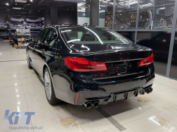 Накрайници за ауспух подходящи за BMW 5 Series G30 G31 G38 6 Series G32 (2016-2020) 540i Дизайн Хром-image-6089782