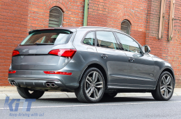 Пълна изпускателна система с двойни накрайници за ауспух, подходяща за Audi Q5 8R (11.2008-2016) Хром-image-6079807