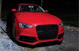 Предна Броня , подходяща за Audi A5 8T Facelift (2012-2016) RS5 Дизайн с Решетки Медена пита-image-6127351