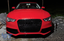 Предна Броня , подходяща за Audi A5 8T Facelift (2012-2016) RS5 Дизайн с Решетки Медена пита-image-6127352