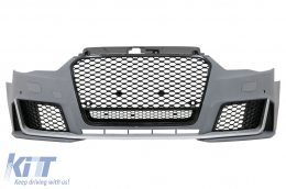 image-42-Предна Броня , подходяща за Audi A3 8V (2012-2015) Хечбек Sportback RS3 Дизайн Brilliant Черен