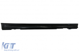 Комплект за каросерия с централни Решетки Kidney Double Stripe, подходящ за BMW 3 Series F30 (2011-2019) M3 CS Look Без фарове за мъгла-image-6077570