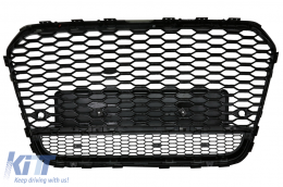 Предна Решетка , подходяща за Audi A6 C7 4G Pre-Facelift (2011-2014) RS6 Дизайн Piano Black-image-6082193