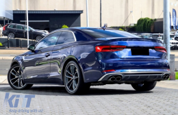 Въздушен дифузьор на Задна Броня , подходящ за Audi A5 F5 S-Line (2017-2019) S5 Дизайн-image-6084033