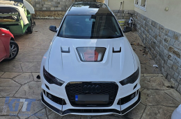 Добавки към предния капак с капак на двигателя подходящ за Audi A6 C7 4G (2012-2018) TFSI Дизайн-image-6126979