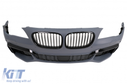 Предна Броня с Решетки , подходяща за BMW 7 Series F01 F02 (2009-2015) M760 Look-image-6083209