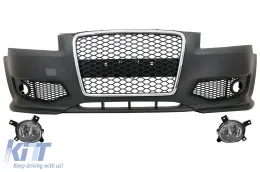 image-44-Спорт Предна Броня подходяща за Audi A3 8P Pre Facelift Хечбек Sportback 3D/5D (06.2005-04.2008) с Фарове за мъгла
