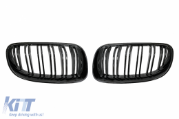 Предна Броня с бъбрекови Решетки двойна лента подходяща за BMW 3 Series E92 E93 (2006-2009) Без PDC и проектори-image-6079911