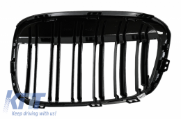 Калъфи за огледала с Централни решетки, двойна лента, подходящи за BMW X1 F48 Pre LCI (06.2015-2019) Piano Black M Design-image-6079934