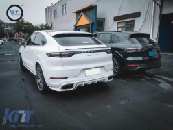 Пълен комплект за каросерия с Накрайници за ауспух Quad Хром , подходящ за Porsche Cayenne (9Y0) (2018-Up) Преобразуване в Турбо & Aero Look-image-6080308