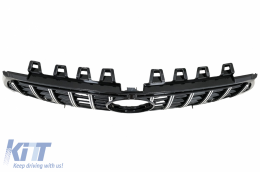 Задна дифузьор и накрайници на ауспуха Сребърен с Хром Предна Решетка , подходящ за Mercedes CLA X118 Shooting Brake C118 Купе Спортна линия (2019-up) CLA35 GT-R Дизайн-image-6080495