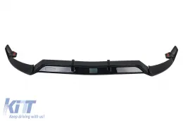 Устна на Предна Броня, подходяща за Mercedes C-Class W205 Sedan S205 T-Modell A205 Cabriolet C205 Купе (2014-2019) Спортна линия Piano Black-image-6083247