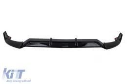 Устна на Предна Броня, подходяща за Mercedes C-Class W205 Sedan S205 T-Modell A205 Cabriolet C205 Купе (2014-2019) Спортна линия Piano Black-image-6083248