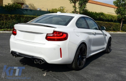 Спойлер за багажник подходящ за BMW 2 Series F22 F87 M2 Купе (2012-2019) Piano Black-image-6083729