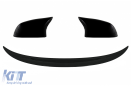 image-47-Спойлер за багажник с Калъфи за огледала , подходящ за BMW X6 F16 (2015-2019) Спортен дизайн Piano Black