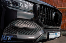 Предна Решетка , подходяща за Mercedes GLS SUV X167 (2019-Up) GT-R Panamericana Дизайн Черен-image-6091816