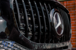 Предна Решетка , подходяща за Mercedes GLS SUV X167 (2019-Up) GT-R Panamericana Дизайн Черен-image-6091817