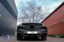Предна Решетка , подходяща за Mercedes GLS SUV X167 (2019-Up) GT-R Panamericana Дизайн Черен-image-6091819