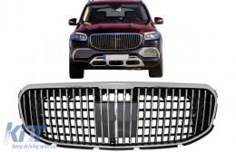 Предна Решетка подходяща за Mercedes GLS SUV X167 (2019-Up) M-Design Хром-image-6087786