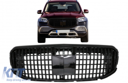 Предна Решетка подходяща за Mercedes GLS SUV X167 (2019-Up) M-Design Черен-image-6087791