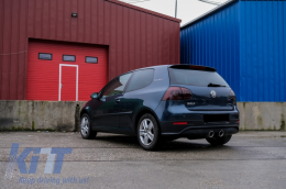Удължение на Задна Броня с Пълна изпускателна система Catback, подходящо за VW Golf 5 V (2003-2007) R32 Look-image-6081804