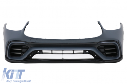 Комплект за тяло, подходящ за Mercedes GLC SUV Facelift X253 (2020-Up) GLC63 Дизайн Хром-image-6081872