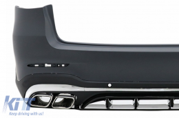 Комплект за тяло, подходящ за Mercedes GLC SUV Facelift X253 (2020-Up) GLC63 Дизайн Хром-image-6095064
