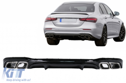 Задна дифузьор, подходящ за Mercedes E-Class W213 Facelift Sedan (2020-Up) E63 Дизайн-image-6089021