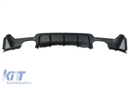 Дефузьор за задна броня подходящ за BMW 4 Series F32 F33 F36 (2013-2019) Купе Кабрио M Design Twin Double Outlet-image-6085535