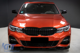 Пълни разширения за каросерия, подходящи за BMW 3 Series G20 Sedan G21 Touring (2018-up) M340i Дизайн Черен Съвети-image-6090454